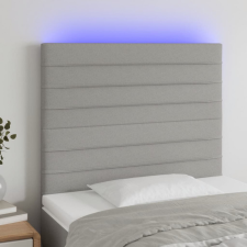 vidaXL világosszürke szövet LED-es fejtámla 80x5x118/128 cm ágy és ágykellék