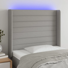 vidaXL világosszürke szövet LED-es fejtámla 83x16x118/128 cm ágy és ágykellék