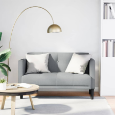 vidaXL világosszürke szövet loveseat kanapé 111 cm bútor
