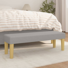 vidaXL világosszürke szövet pad 100 x 30 x 30 cm bútor