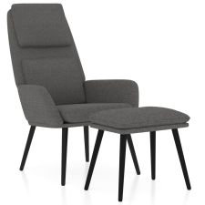 vidaXL világosszürke szövet pihenőfotel lábtartóval (3097768) bútor