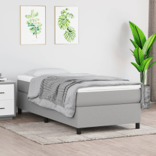vidaXL világosszürke szövet rugós ágy matraccal 80 x 200 cm ágy és ágykellék