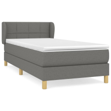 vidaXL világosszürke szövet rugós ágy matraccal 80 x 200 cm (3126757) ágy és ágykellék