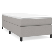 vidaXL világosszürke szövet rugós ágy matraccal 80 x 200 cm (3144375) ágy és ágykellék