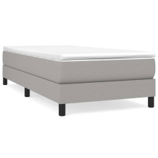 vidaXL világosszürke szövet rugós ágykeret 90 x 200 cm (3120484) ágy és ágykellék