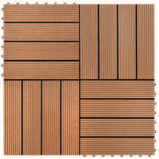 vidaXL WPC Csempe 30x30cm 11pcs 1m2 Barna lakástextília