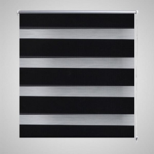 vidaXL Zebra roló 120 x 230 cm Fekete redőny