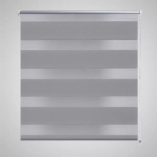 vidaXL Zebra roló 90 x 150 cm Szürke redőny