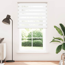 vidaXL zebrafüggönnyel fehér szövetszélesség 125,9 cm poliészter (4014787) lakástextília