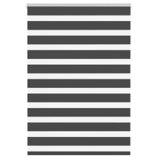 vidaXL zebrafüggönnyel fekete szövetszélesség 100,9 cm poliészter lakástextília