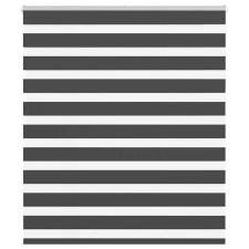 vidaXL zebrafüggönnyel fekete szövetszélesség 125,9 cm poliészter lakástextília