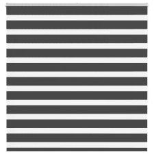 vidaXL zebrafüggönnyel fekete szövetszélesség 135,9 cm poliészter lakástextília