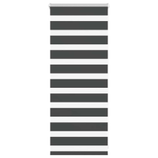 vidaXL zebrafüggönnyel fekete szövetszélesség 60,9 cm poliészter lakástextília