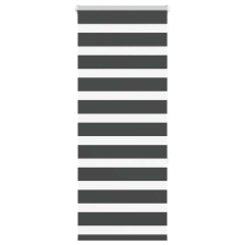 vidaXL zebrafüggönnyel fekete szövetszélesség 60,9 cm poliészter lakástextília