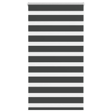 vidaXL zebrafüggönnyel fekete szövetszélesség 80,9 cm poliészter lakástextília