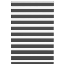 vidaXL zebrafüggönnyel fekete szövetszélesség 90,9 cm poliészter lakástextília