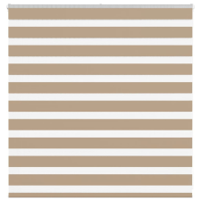 vidaXL zebrafüggönnyel homokbarna szövetszélesség 135,9 cm poliészter lakástextília