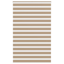 vidaXL zebrafüggönnyel homokbarna szövetszélesség 135,9 cm poliészter lakástextília