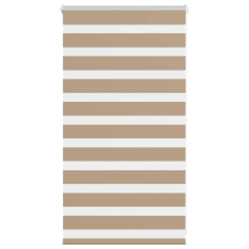 vidaXL zebrafüggönnyel homokbarna szövetszélesség 65,9 cm poliészter lakástextília