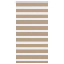 vidaXL zebrafüggönnyel homokbarna szövetszélesség 70,9 cm poliészter lakástextília