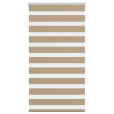 vidaXL zebrafüggönnyel homokbarna szövetszélesség 85,9 cm poliészter lakástextília