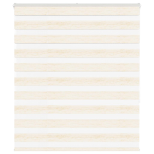 vidaXL zebrafüggönnyel márványbézs szövetszélesség 120,9 cm poliészter lakástextília