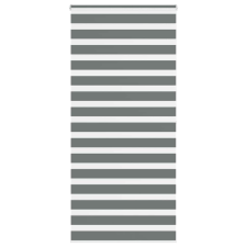 vidaXL zebrafüggönnyel sötét szürke szövetszélesség 100,9cm poliészter lakástextília