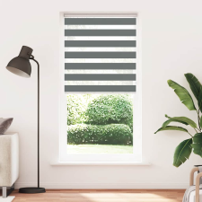 vidaXL zebrafüggönnyel sötét szürke szövetszélesség 100,9cm poliészter (4014158) lakástextília