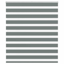 vidaXL zebrafüggönnyel sötét szürke szövetszélesség 130,9cm poliészter lakástextília