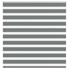 vidaXL zebrafüggönnyel sötét szürke szövetszélesség 135,9cm poliészter lakástextília