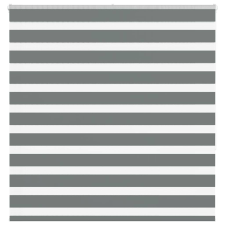 vidaXL zebrafüggönnyel sötét szürke szövetszélesség 140,9cm poliészter lakástextília