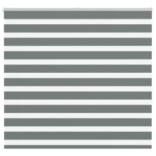 vidaXL zebrafüggönnyel sötét szürke szövetszélesség 155,9cm poliészter lakástextília