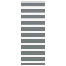 vidaXL zebrafüggönnyel sötét szürke szövetszélesség 60,9 cm poliészter lakástextília