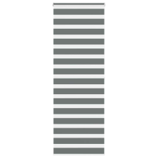 vidaXL zebrafüggönnyel sötét szürke szövetszélesség 70,9 cm poliészter lakástextília