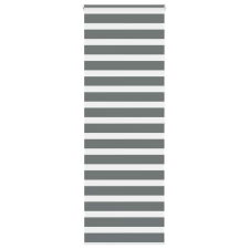 vidaXL zebrafüggönnyel sötét szürke szövetszélesség 85,9 cm poliészter lakástextília