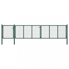 vidaXL Zöld acél kertkapu 500 x 75 cm kerti bútor