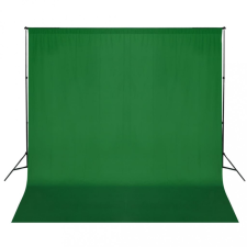 vidaXL Zöld háttértartó állványrendszer 600 x 300 cm háttérkarton