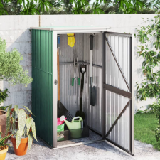 vidaXL zöld horganyzott acél kerti szerszámtároló 88 x 89 x 161 cm kerti tárolás