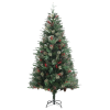vidaXL zöld karácsonyfa fenyőtobozokkal 225 cm (340528)