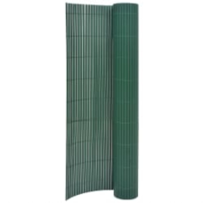 vidaXL zöld kétoldalas kerti kerítés 110 x 400 cm építőanyag
