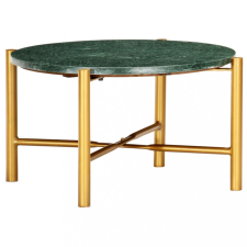vidaXL zöld márvány textúrájú valódi kő dohányzóasztal 60 x 60 x 35 cm bútor