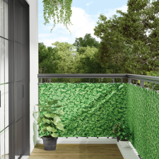 vidaXL Zöld növénymintás pvc kerti belátás elleni paraván 500x90 cm kerti bútor