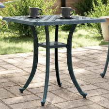 vidaXL zöld öntött alumínium kerti asztal 53 x 53 x 53 cm kerti bútor