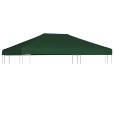 vidaXL Zöld pavilon tetőponyva 310 g/m², 4 x 3 m kerti bútor