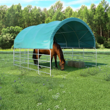 vidaXL zöld PVC állattartó sátor 3,7 x 3,7 m sátor