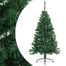 vidaXL Zöld PVC fél műkarácsonyfa állvánnyal 120 cm műfenyő