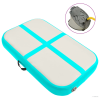 vidaXL Zöld PVC felfújható tornamatrac pumpával 60 x 100 x 10 cm