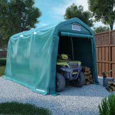 vidaXL zöld PVC sátorgarázs 2,4 x 3,6 m kerti bútor