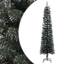 vidaXL Zöld PVC vékony műkarácsonyfa állvánnyal 210 cm műfenyő