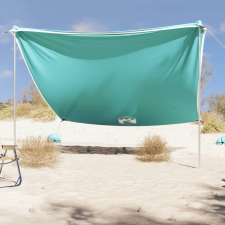 vidaXL zöld strandnapernyő homokrögzítőkkel 304x300 cm kerti bútor